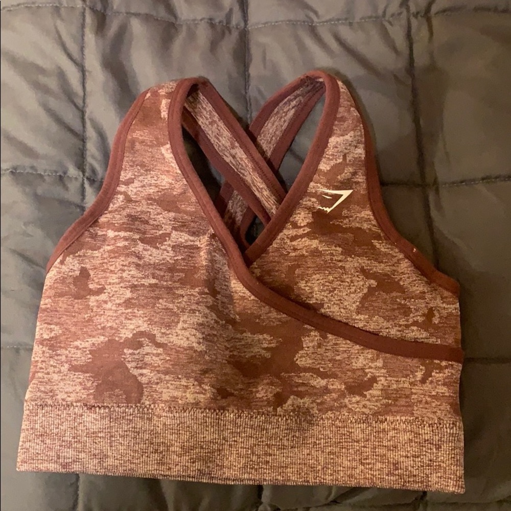 Gymshark camo sports bra